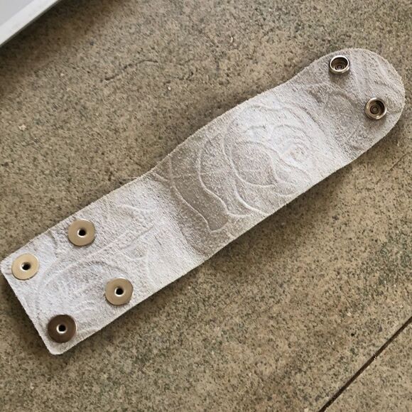 NEW Genuine leather cuff bracelet. Bronze brown - Picture 5 of 6